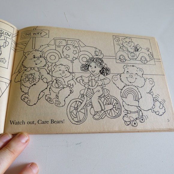 Vintage Care Bears Sticker Book "Play It Safe" NEW-Aged condition PIZZA HUT - Picture 11 of 15